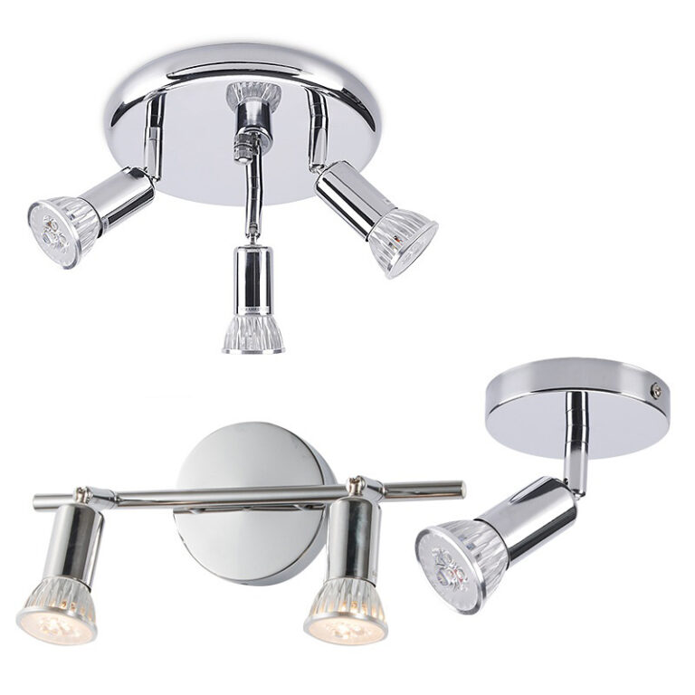 3 Head Ceiling Light with Dimmable GU10 LED Spotlight for Living Room Lighting