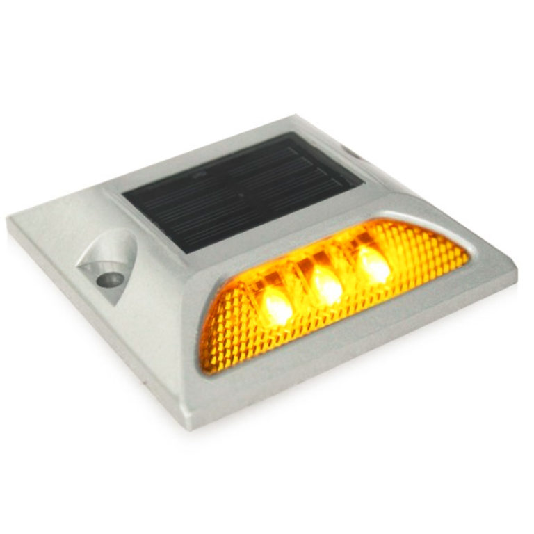 Solar Road Stud Light Square LED Reflective Red Green Amber Cat Eye for Road Safety