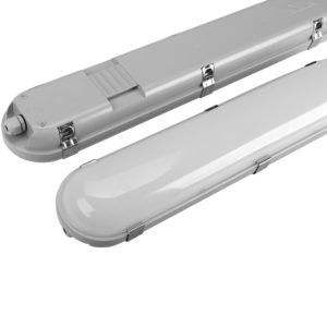 5FT Twin LED Vapour Proof Fitting Emergency DALI2 Sensor IP66 IK10