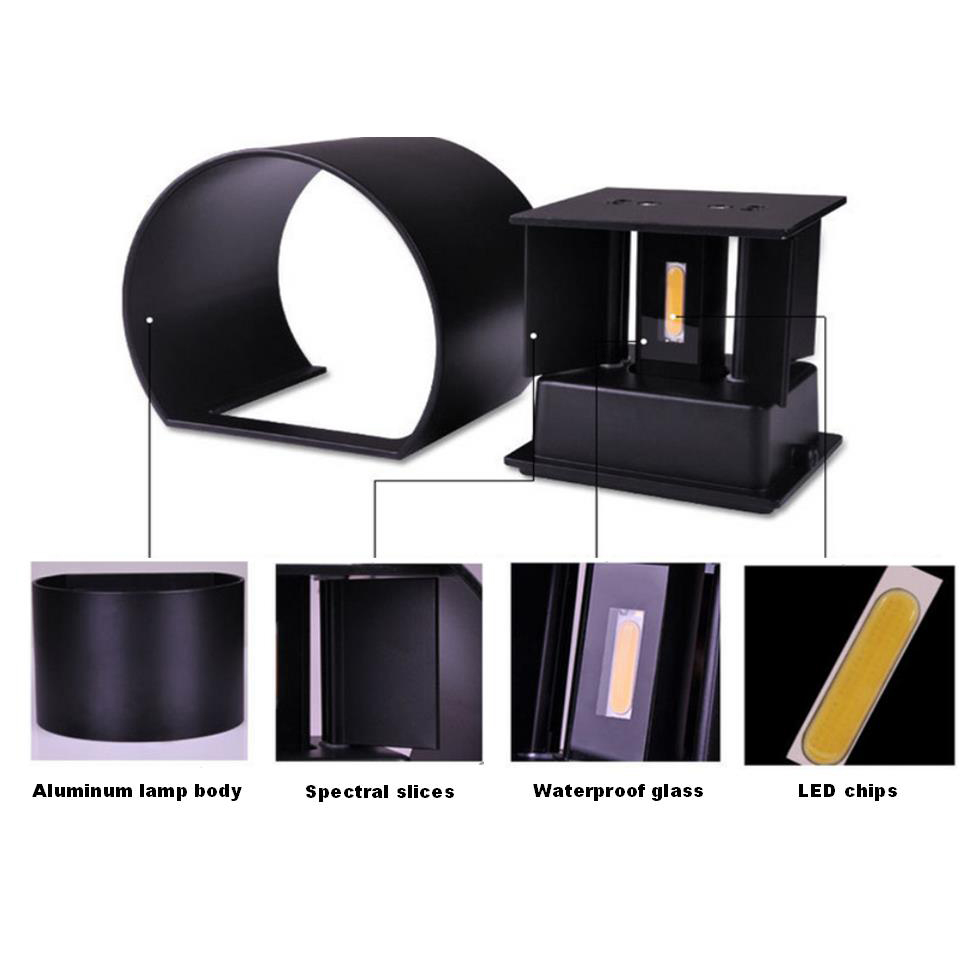 ILED-BH-016 D Modern Outdoor Wall Lights Up Down Outside LED Light Modern Outdoor Wall Lights Up Down Outside LED Light