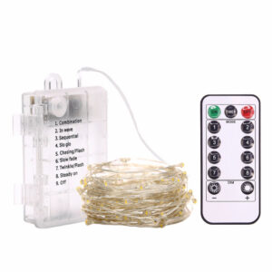 3AA Battery Christmas Fairy Deck LED Copper Wire String Light