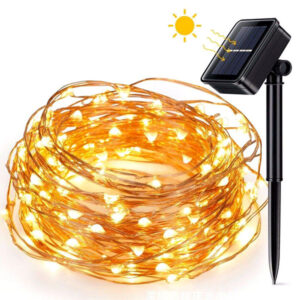 Solar Christmas Wedding Party Fairy Copper Wire LED String Light