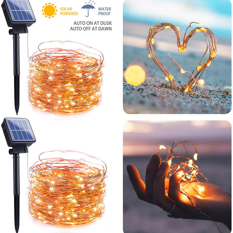 ILED-CS-A S11 Solar Christmas Wedding Party Fairy Copper Wire LED String Light Solar Christmas Wedding Party Fairy Copper Wire LED String Light
