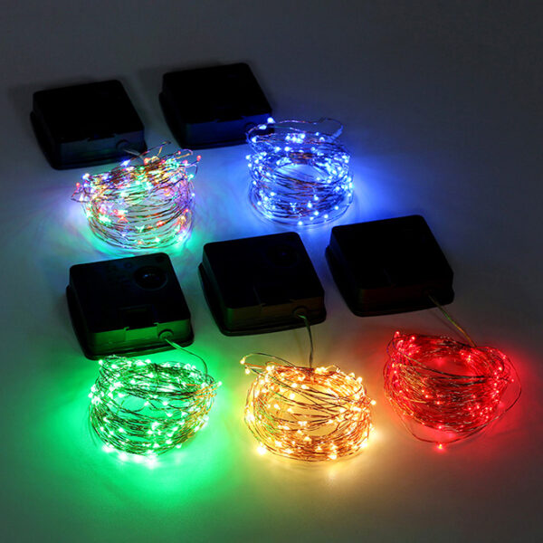 50m 164 Feet Solar Christmas Fairy Copper Wire LED String Light