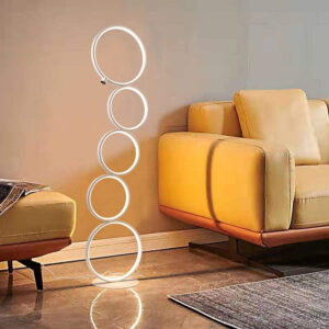 Arc Floor Lamps for Living Room with Five LED Rings