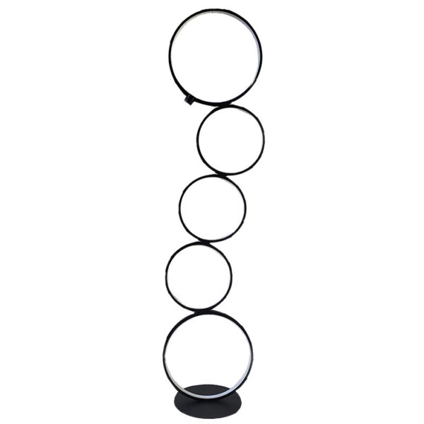 Arc Floor Lamps for Living Room with Five LED Rings