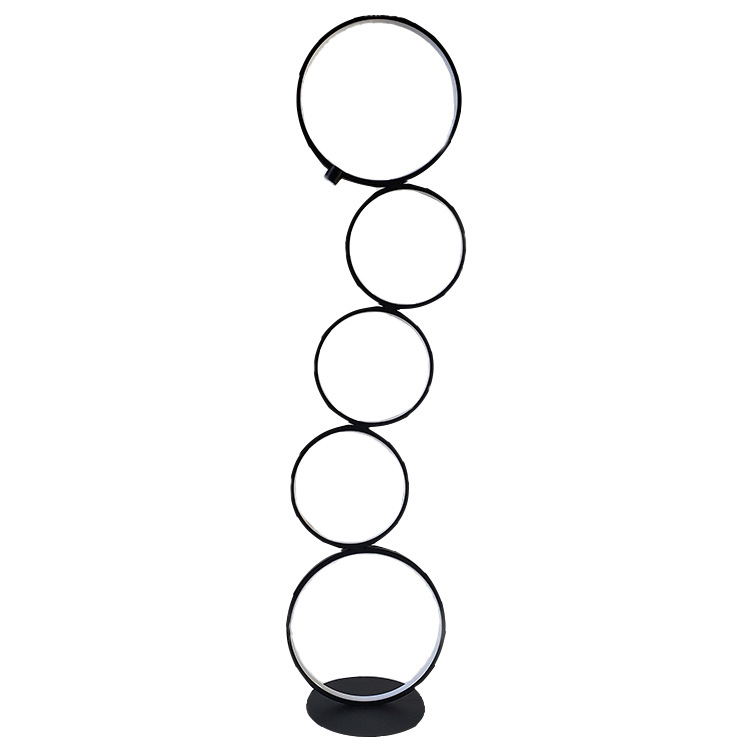 ILED-FR10 Arc Floor Lamps for Living Room with Five LED Rings Arc Floor Lamps for Living Room with Five LED Rings