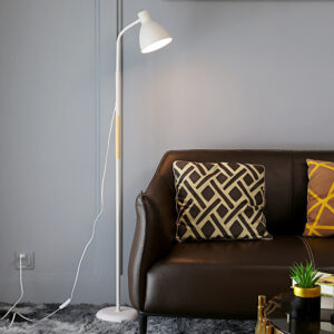 Black Floor Lamp with E27 Socket for Study Bedside Bedroom Lighting ILED-FR12