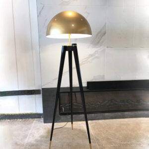 Gold Tripod E27 Floor Lamp