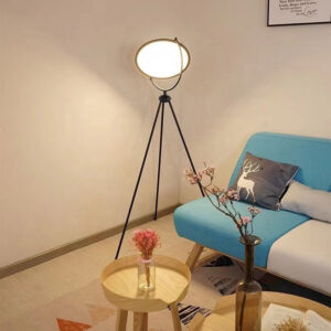 Modern Arc Floor Lamp with Tripod for Decorative Lighting
