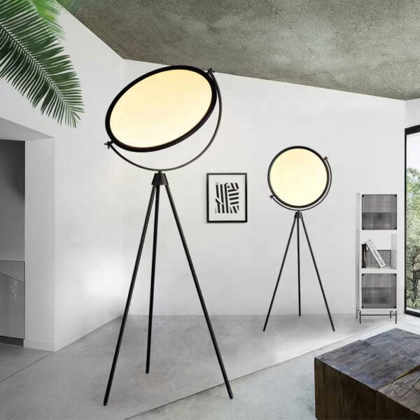 Modern Arc Floor Lamp with Tripod for Decorative Lighting