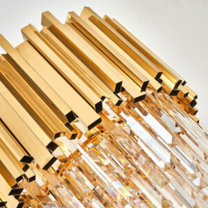 Crystal Floor Lamps for Living Room with E14 Dimmable LED Bulbs