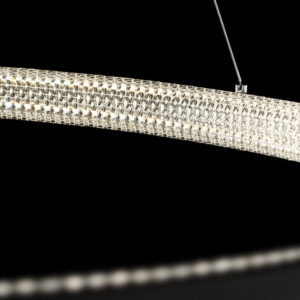 Black Round LED Pendant Light