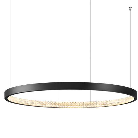Black Round LED Pendant Light