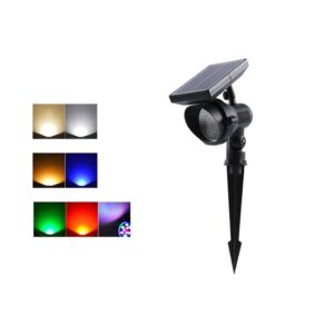 Outdoor 10W RGB Colorful Solar Flooring LED Spike Light