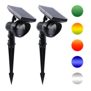 Outdoor 10W RGB Colorful Solar Flooring LED Spike Light