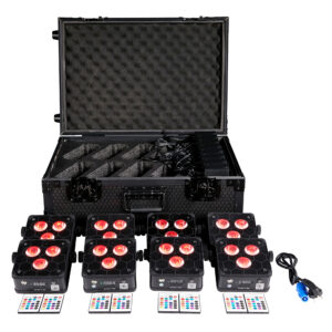 Wireless Uplighting for Weddings with Battery Operated DMX 512 54W