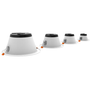 3CCT Anti Glare LED Downlights with Watts Selectable 3 to 8 Inches