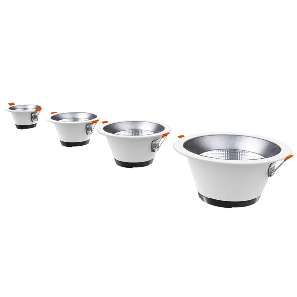 3CCT Anti Glare LED Downlights with Watts Selectable 3 to 8 Inches