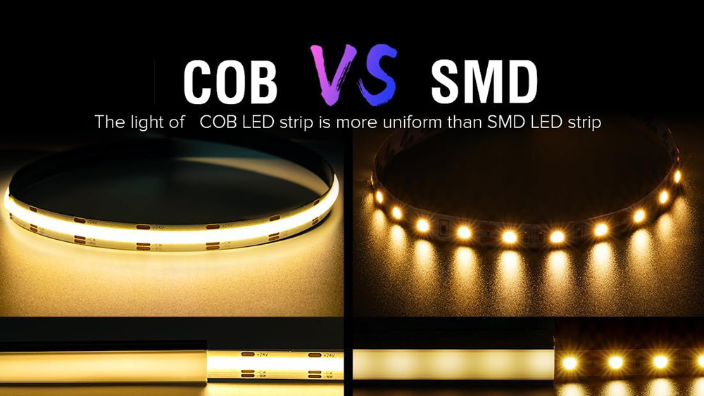 COB LED Tape Light vs. SMD LED Tape Lights: A Comparative Analysis of Features and Benefits
