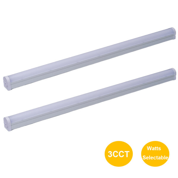 LED Batten Light 3CCT 1200mm 1500mm 20-60W DALI Emergency