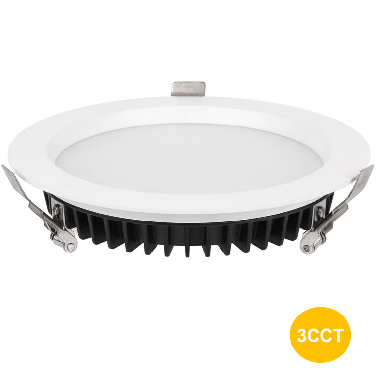 Recessed LED Downlight 3CCT Emergency DALI Dimmable Commercial Lighting