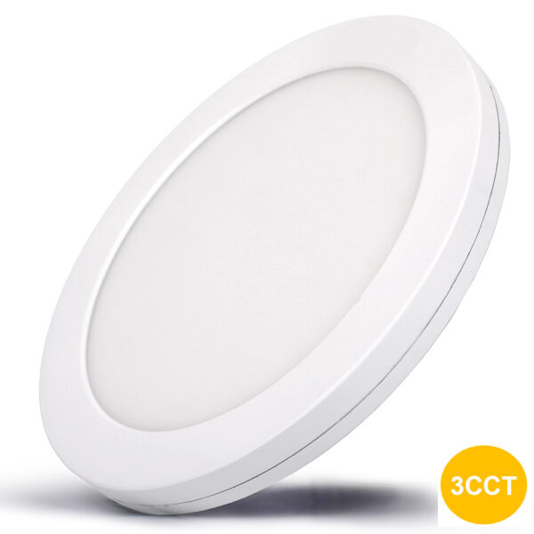 Slim Flat LED Ceiling Panel Downlight 3CCT 220mm 330mm 18W 24W