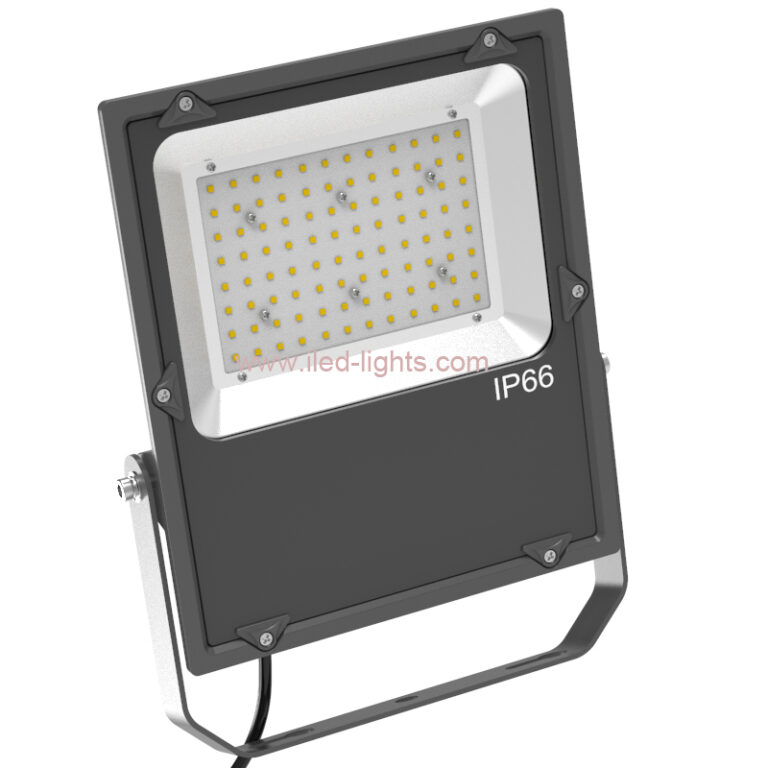 IP66 80W LED Flood Light Fitting Exterior Meawell Driver