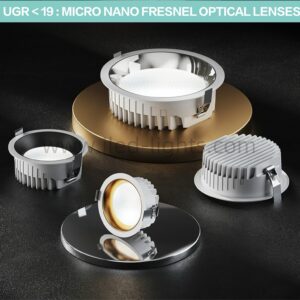 Fresnel LED Downlight Recessed Low UGR CRI90