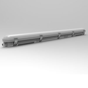 LED Vapour Light IP66 DALI2 Sensor Emergency with Installation Scale