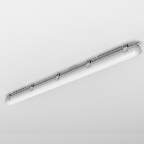 LED Vapour Light IP66 DALI2 Sensor Emergency with Installation Scale