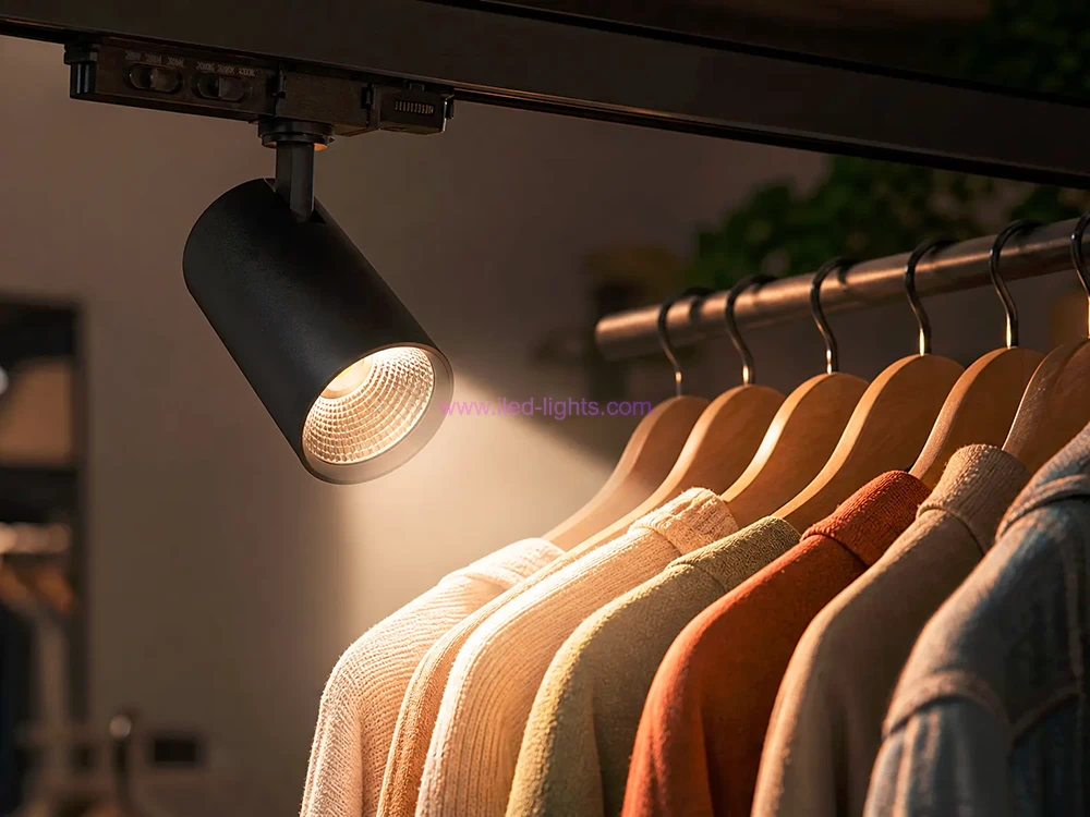 LED Track Lights in Retail Shop