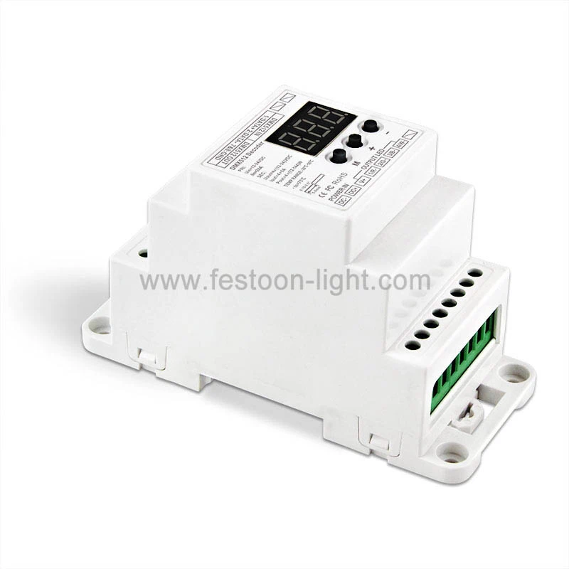 FEL-CD267 DMX512 Decoder 4 Channel RGBW DIN Rail with RJ45